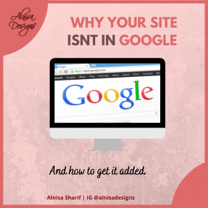 Why your site isnt in Google