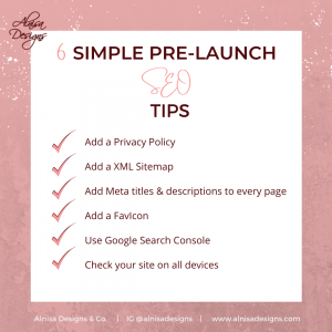 Seo Pre-launch Checklist