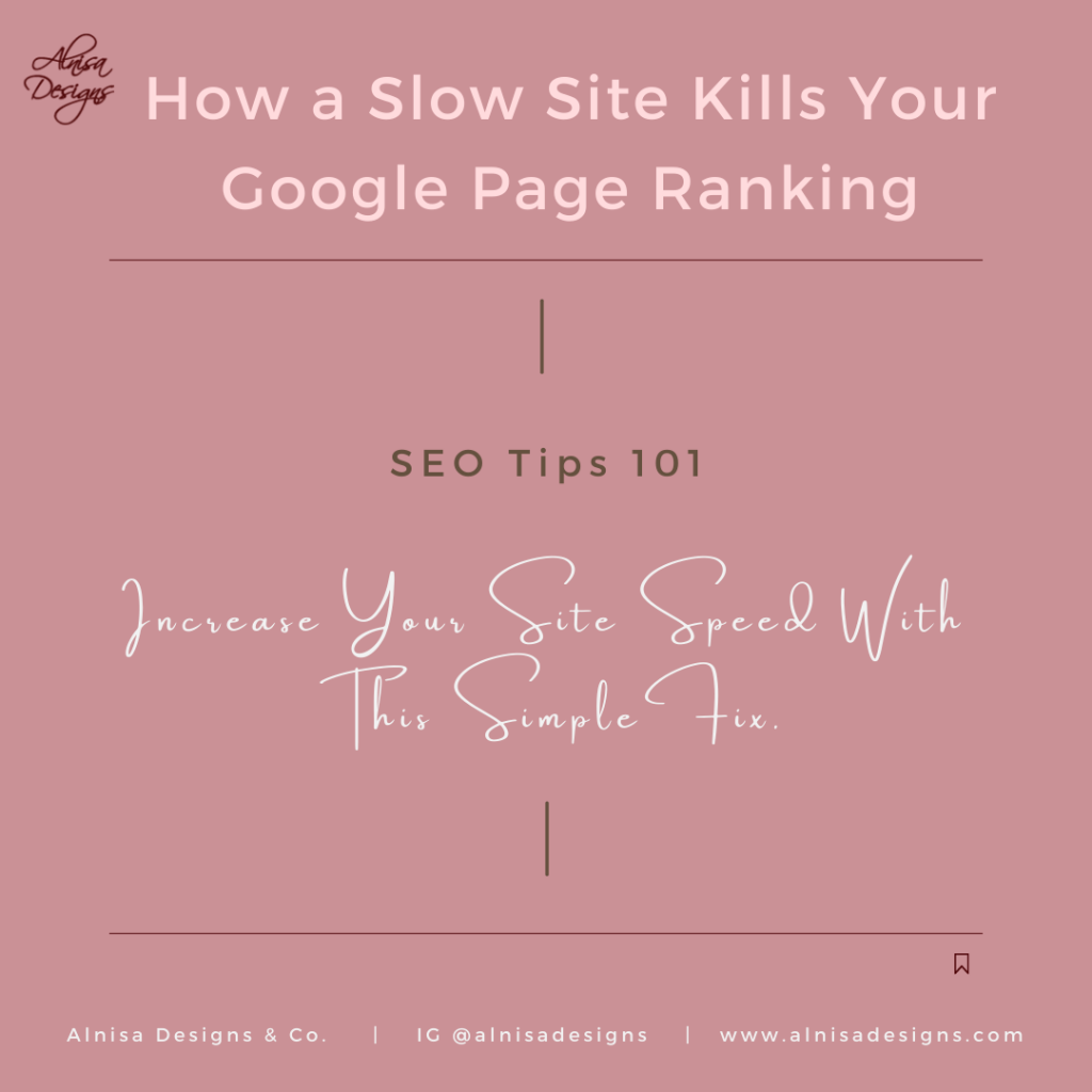 Slow site kills Google Page ranking